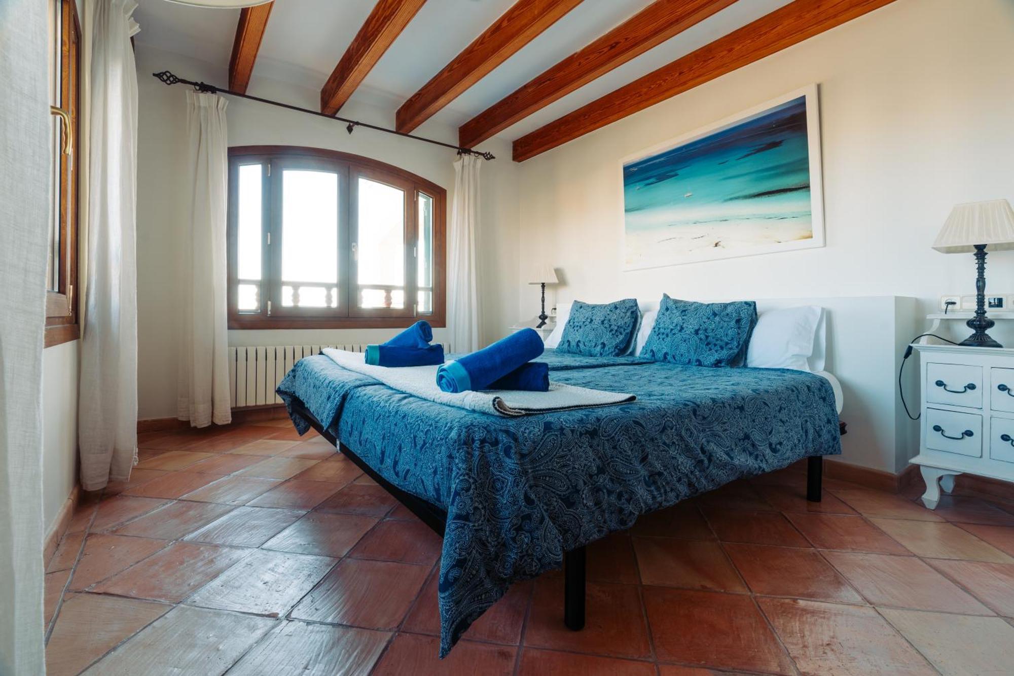 Mallorca Finca Haus Mit Pool Direkt Am Meer Es Trenc, Bootstour Moeglich Sa Ràpita Exteriör bild