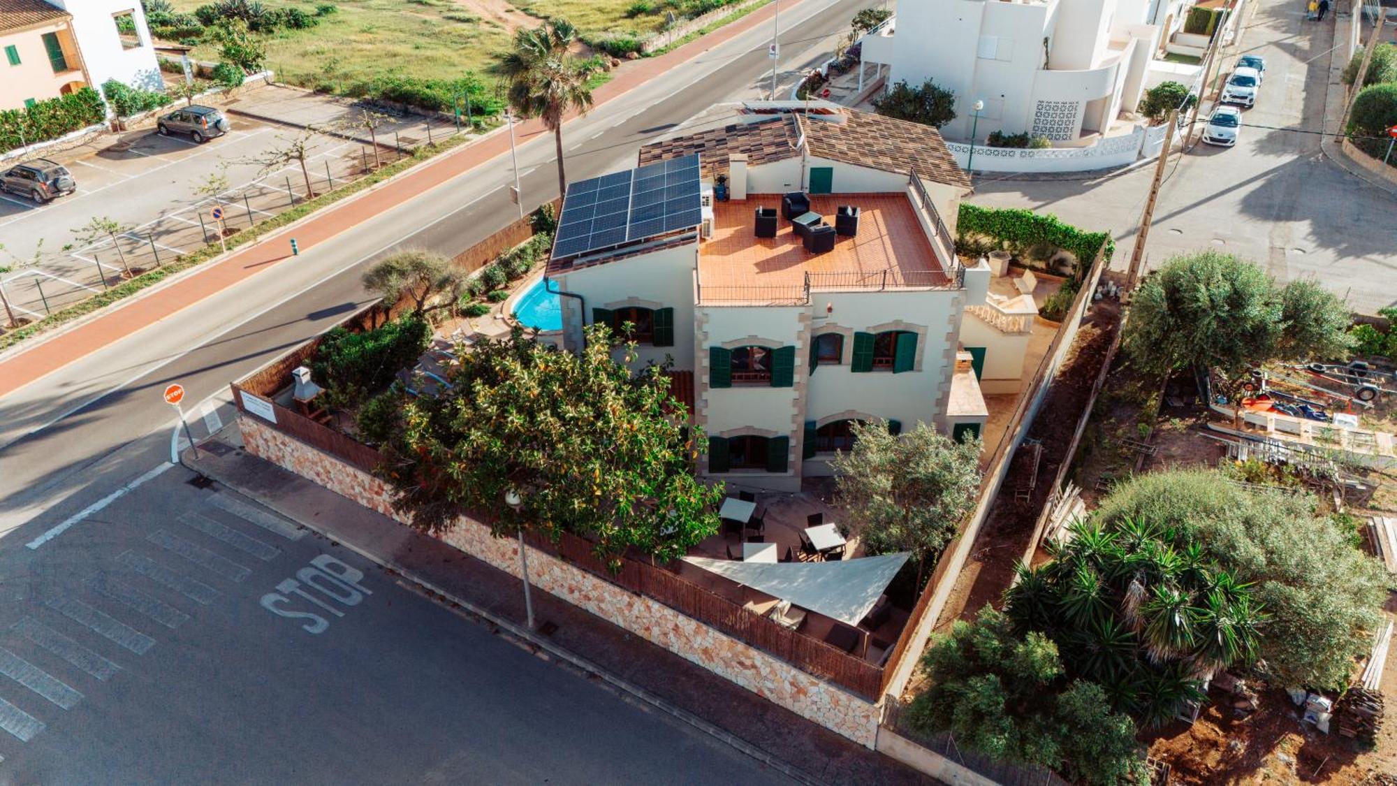 Mallorca Finca Haus Mit Pool Direkt Am Meer Es Trenc, Bootstour Moeglich Sa Ràpita Exteriör bild